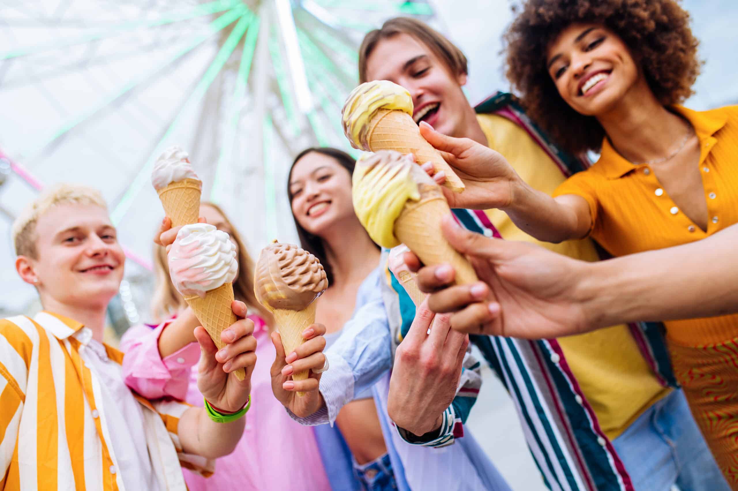 Glaces à l'italienne savoureuses